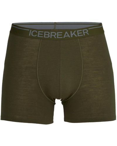 Icebreaker Funktionsunterhose MEN ́S ANATOMICA BOXERS mit Wolle - Grün