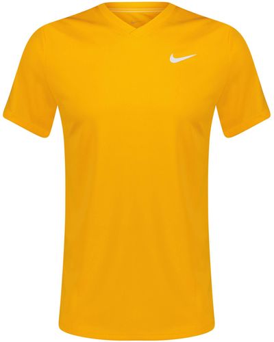 Nike Tennis T-Shirt NICE COURT - Gelb