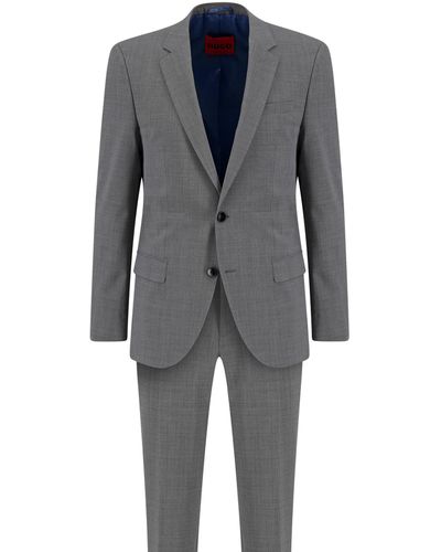 HUGO Anzug aus Performance Stretchgewebe Slim Fit - Grau