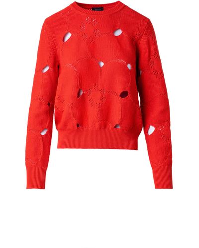 Akris Strickpullover - Rot