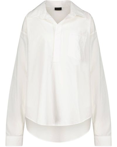 Balenciaga Hemdbluse VAREUSE Langarm - Weiß