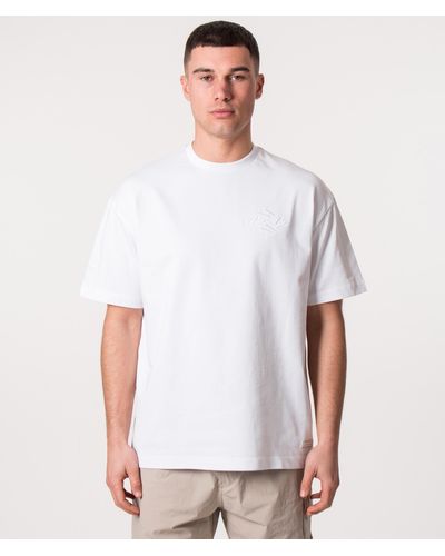 Mallet Oversized 4m Embroidered T-shirt - White