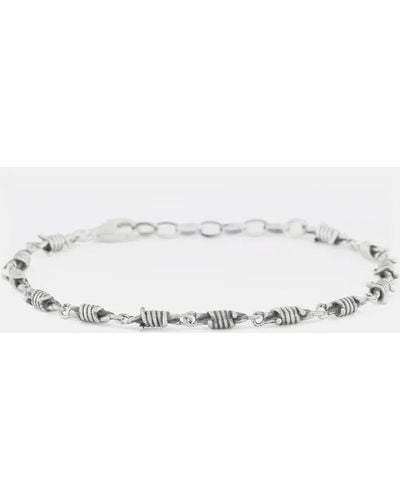 Serge Denimes Silver Barbed Wire Bracelet - Metallic