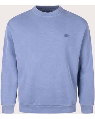 Lacoste Tonal Embroidered Sweatshirt - Blue