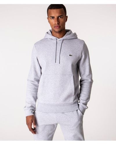 Lacoste Relaxed Fit Brushed Fleece Hoodie - Multicolour
