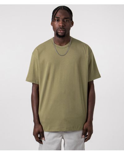 Comme des Garçons Script Hem Logo T-shirt - Green