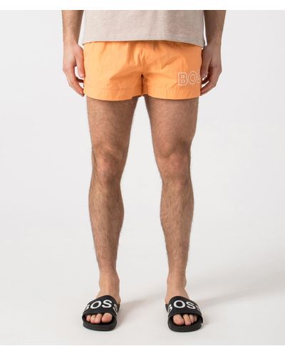 BOSS Mooneye Swim Shorts - Orange