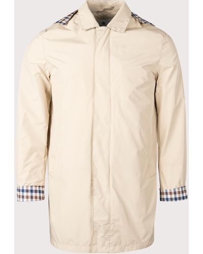 Aquascutum Active Lightweight Packable Trench Coat - Natural