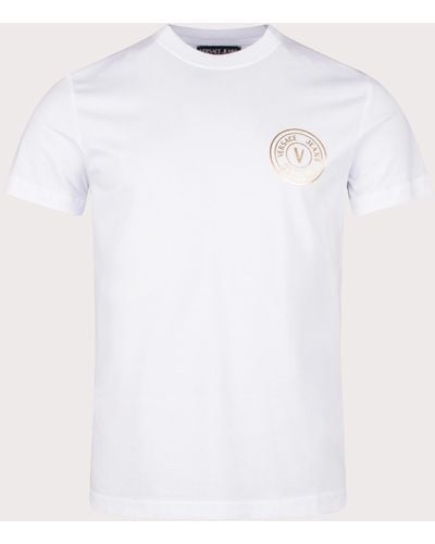 Versace S V Emblem T Foil T-shirt - White
