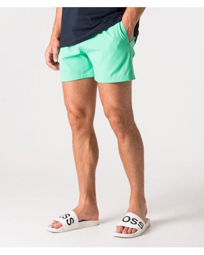 Polo Ralph Lauren Slim Fit Traveller Mid Swim Shorts - Green