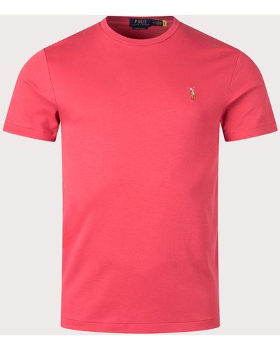 Polo Ralph Lauren Custom Slim Fit Pima Polo T-shirt - Pink