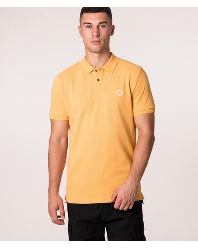 Ma Strum Pique Polo Shirt - Orange