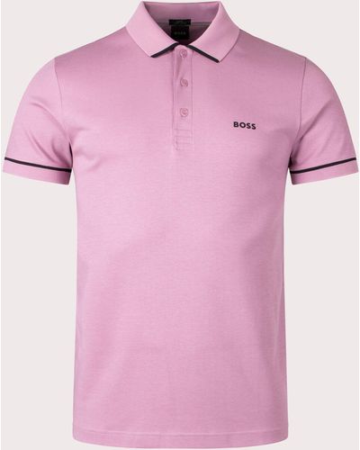BOSS Paule Polo Shirt - Pink