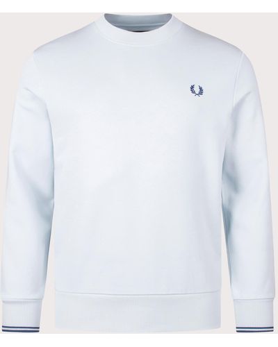 Fred Perry Crew Neck Sweatshirt - White