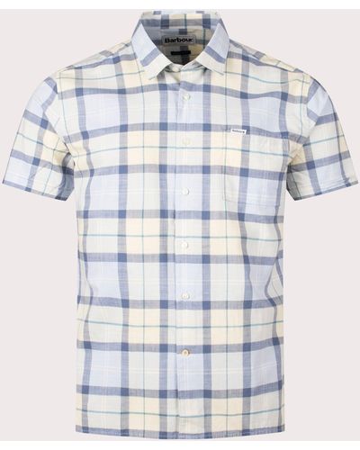 Barbour Short Sleeve Gordon Shirt - Blue