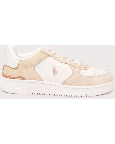 Polo Ralph Lauren Polo Pony Trainers - Natural