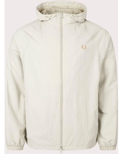Fred Perry Hooded Shell Jacket - Natural