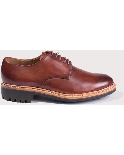 Grenson Curt Derby Shoes - Brown