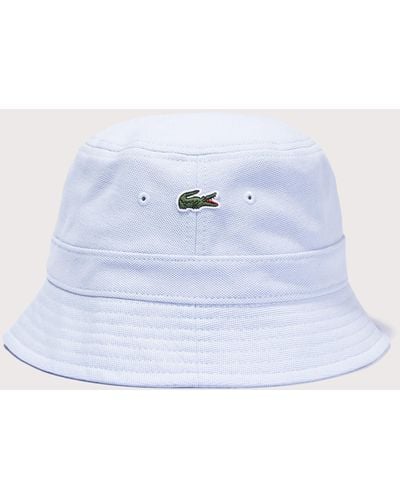 Lacoste Croc Logo Bucket Hat - White