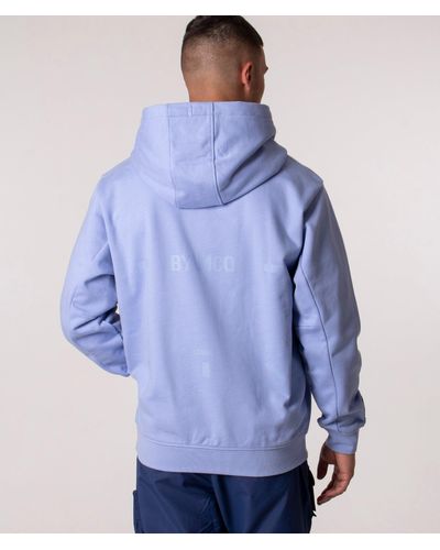 McQ Relaxed Fit Icon Logo Hoodie - Blue