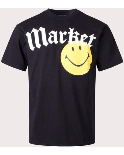 Market Smiley Gothic T-shirt - Black