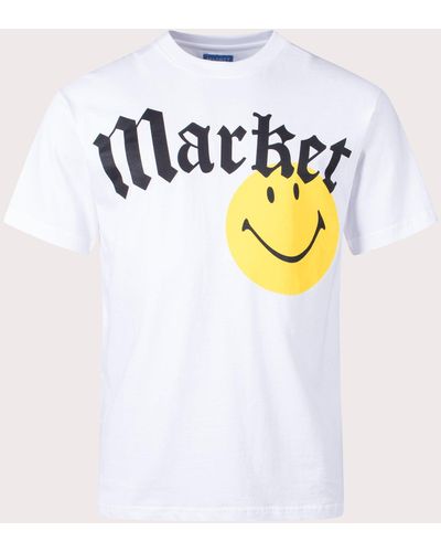 Market Smiley Gothic T-shirt - White