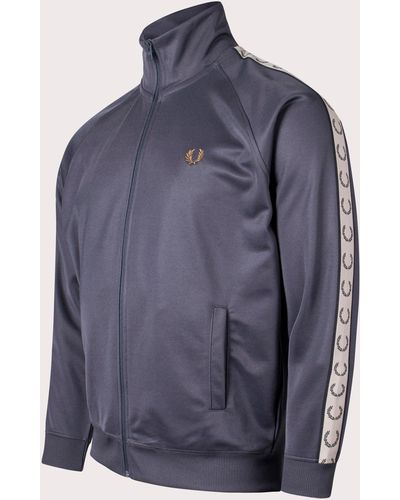 Fred Perry Contrast Tape Track Top - Blue