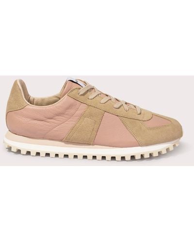Novesta Gat Leather Trail Trainers - Natural