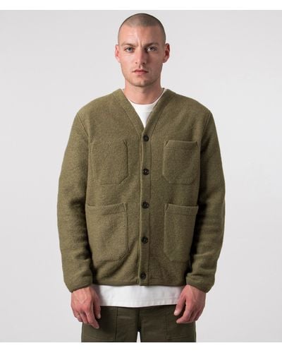 Universal Works Wool Cardigan - Green