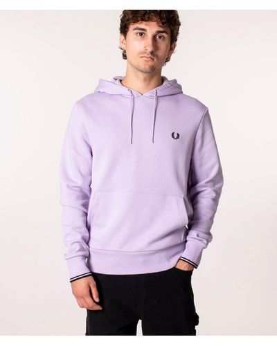 Fred Perry Twin Tipped Hoodie - Purple