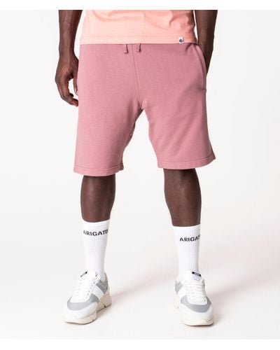 Carhartt Regular Fit Pocket Logo Sweat Shorts - Pink