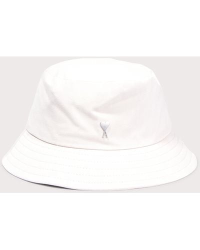 Ami Paris De Coeur Bucket Hat - White