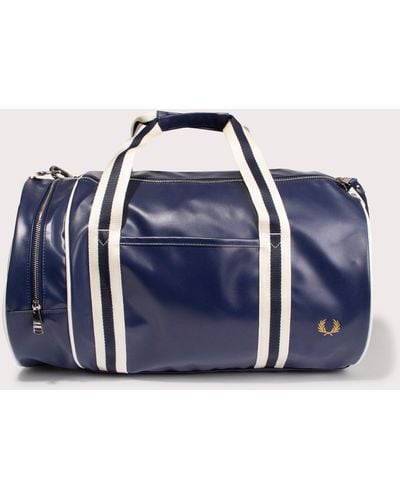 Fred Perry Classic Barrel Bag - Blue