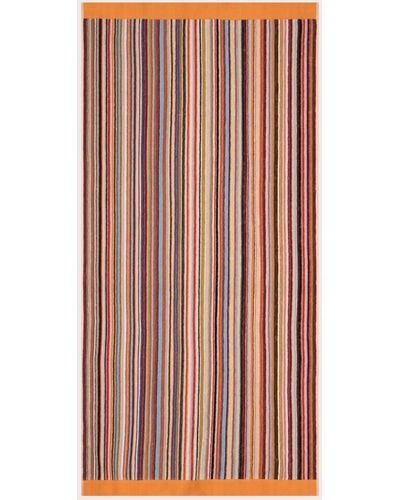 PS by Paul Smith Signature Stripe Towel Medium - Brown