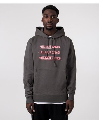 Helmut Lang Relaxed Fit Outer Space Hoodie - Grey
