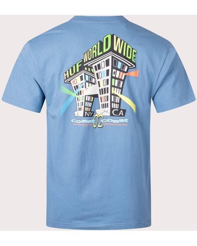 Huf Club House T-shirt - Blue