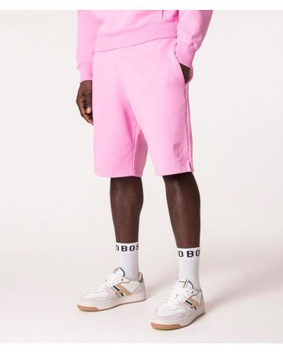 Ami Paris Regular Fit Tonal Adc Sweat Shorts - Pink