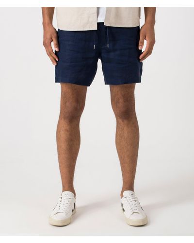 Polo Ralph Lauren Classic Fit Prepster Linen Shorts - Blue