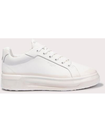 Mallet Grftr White Dip Trainers - Natural