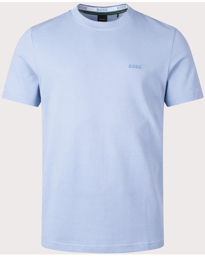 BOSS Piqué Taddy T-shirt - Blue