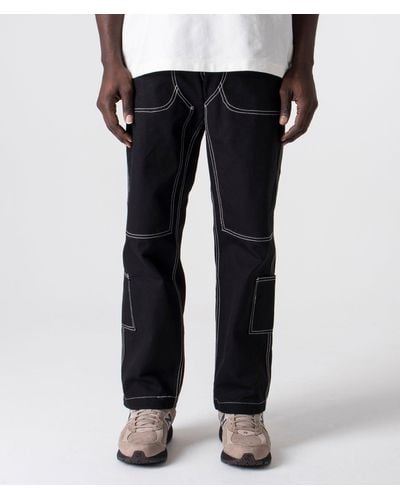 Pleasures Relaxed Fit Ultra Utility Trousers - Black