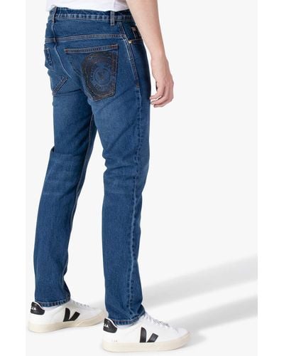 Versace Narrow Fit Round Jeans 904 - Blue