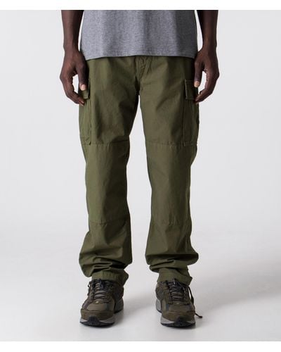 Stan Ray Relaxed Fit Cargo Trousers - Green