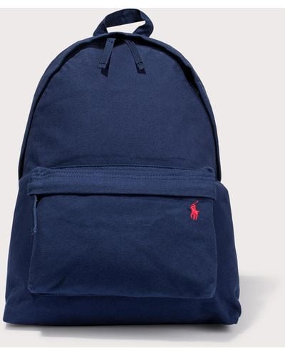 Polo Ralph Lauren Large Canvas Backpack - Blue