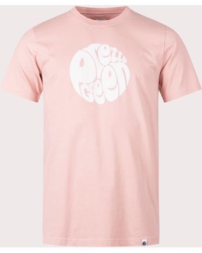 Pretty Green Gillespie Logo T-shirt - Pink