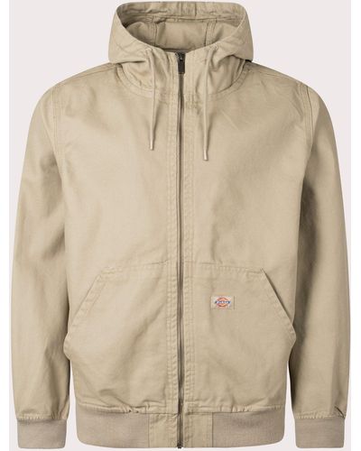 Dickies Duck Canvas Hooded Lightweight Jacket - Natural