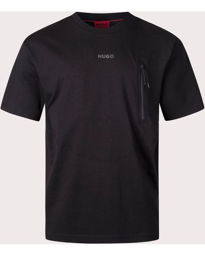 HUGO Relaxed Fit Doforesto T-shirt - Black