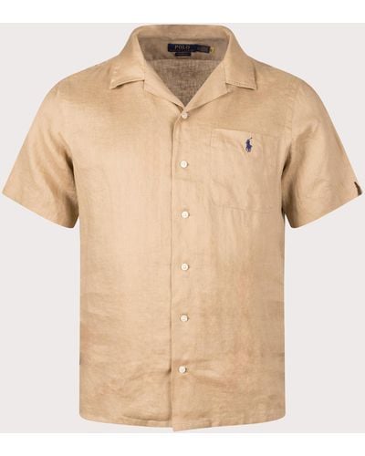 Polo Ralph Lauren Linen Short Sleeve Shirt - Natural