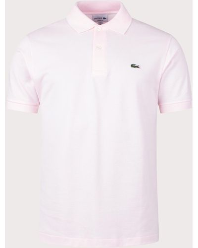 Lacoste L1212 Croc Logo Polo Shirt - Pink