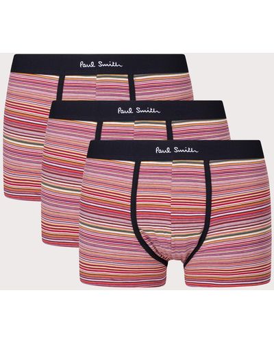 PS by Paul Smith Three Pack Of Signature Stripe Trunks - Multicolour
